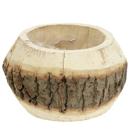 Floristik24 Vaso in legno per piantare la natura Ø14cm