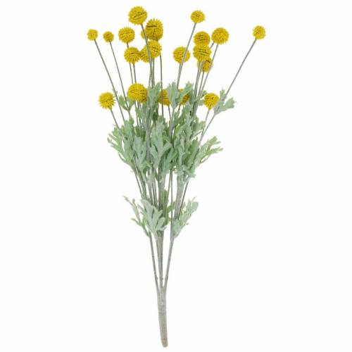 Floristik24 Bacchetta Gialla Artificiale Craspedia Fiori Di Seta