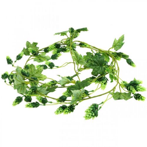 Prodotto Ghirlanda di luppolo, decorazione da giardino, pianta artificiale, verde estivo 185 cm