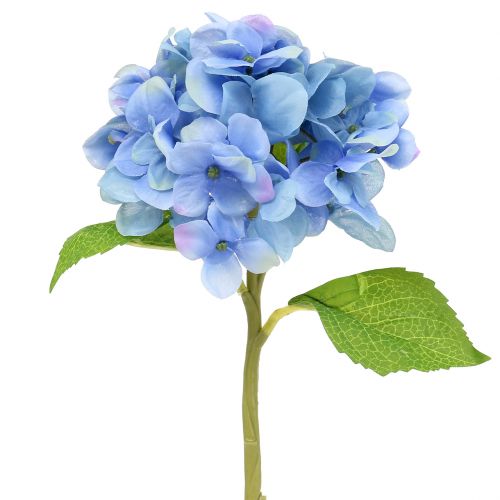 Fiore artificiale ortensia blu 36 cm