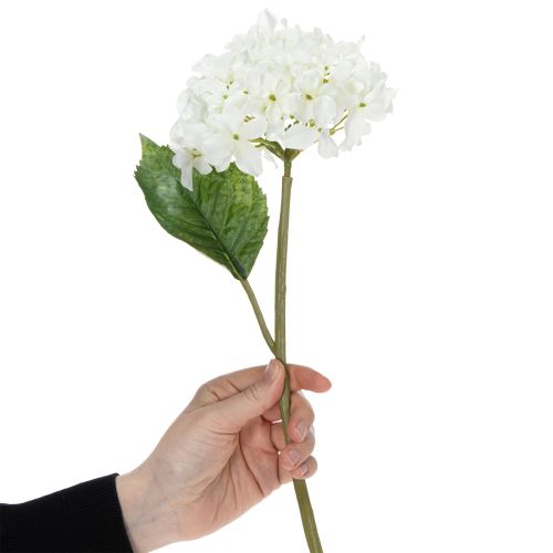 Prodotto Fiore di ortensia artificiale per un design d'interni elegante e moderno, 80 cm, 2 pezzi