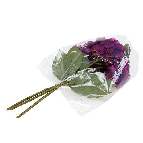 Floristik24 Ortensia viola 30 cm 3 pezzi