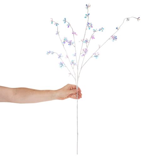 Ramo artificiale delicato con fiori iridescenti, 98 cm | Floristik24.it