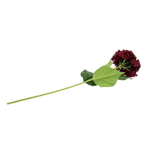 Floristik24 Ortensia artificiale rosso scuro 80 cm 1 pezzo