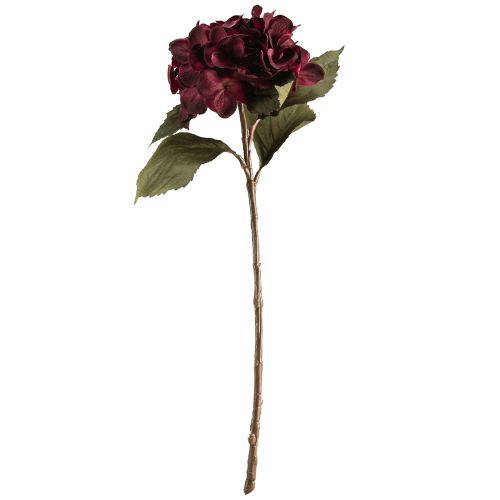 Prodotto Fiori artificiali di ortensia Bordeaux 52cm