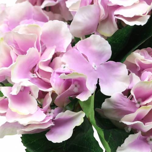 Prodotto Ortensia fiori di seta in vaso lilla 35cm