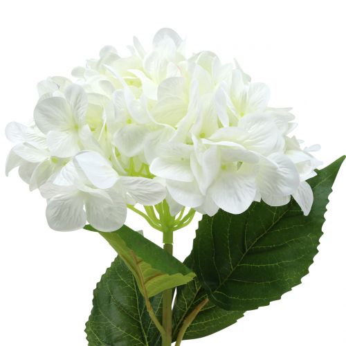 Ortensia grande artificiale bianco L110cm