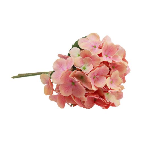 Prodotto Ortensia artificiale fiore da giardino rosa salmone 35 cm