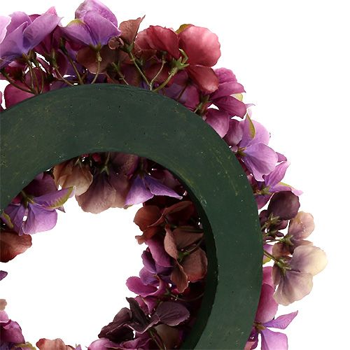 Floristik24 Ghirlanda di ortensie Ø35cm Viola, Lilla