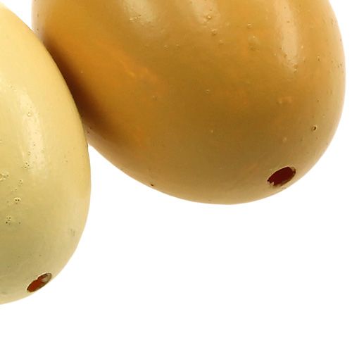 Floristik24 Uova di gallina 6cm mix giallo 10pz