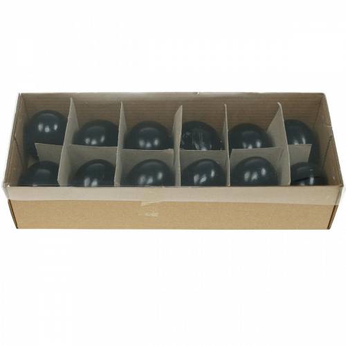 Prodotto Uova Di Gallina Decorazione Pasquale Nera Uova Soffiate 10 pz
