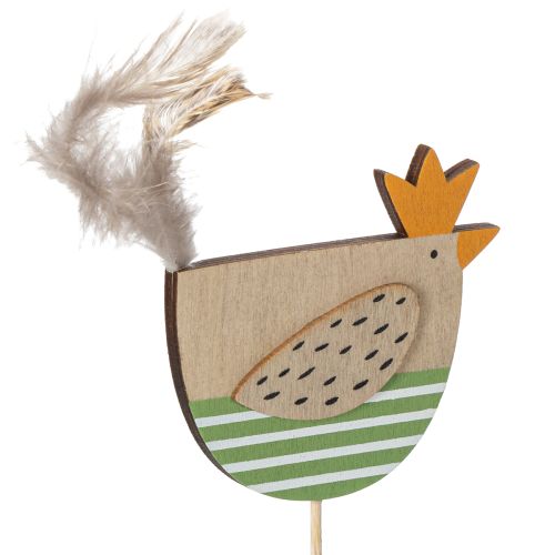 Prodotto Pali di pollo con design pasquale per allegre decorazioni primaverili, 7 cm, 12 pezzi