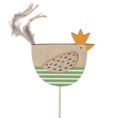 Prodotto Pali di pollo con design pasquale per allegre decorazioni primaverili, 7 cm, 12 pezzi