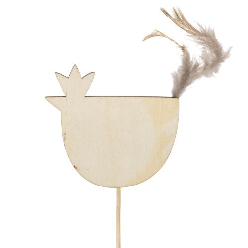 Prodotto Pali di pollo con design pasquale per allegre decorazioni primaverili, 7 cm, 12 pezzi