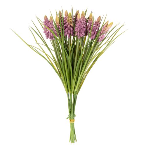 Prodotto Fiore artificiale di giacinto d'uva come decorazione primaverile per la zona giorno, 30 cm, 15 pezzi