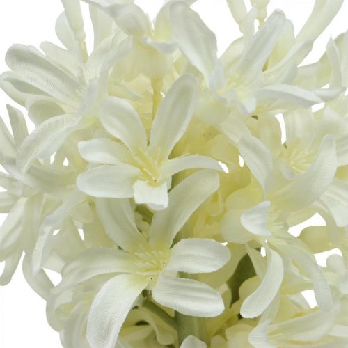 Floristik24 Giacinto artificiale bianco fiore artificiale 28 cm fascio di 3 pezzi