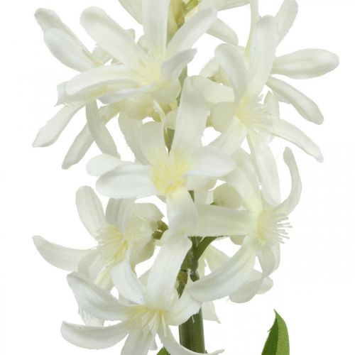 Floristik24 Giacinto artificiale con bulbo fiore artificiale bianco da attaccare 29cm