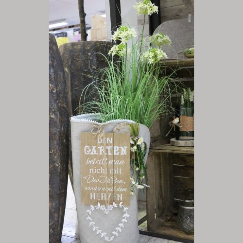 Floristik24 Borsa in feltro Grigio H58cm