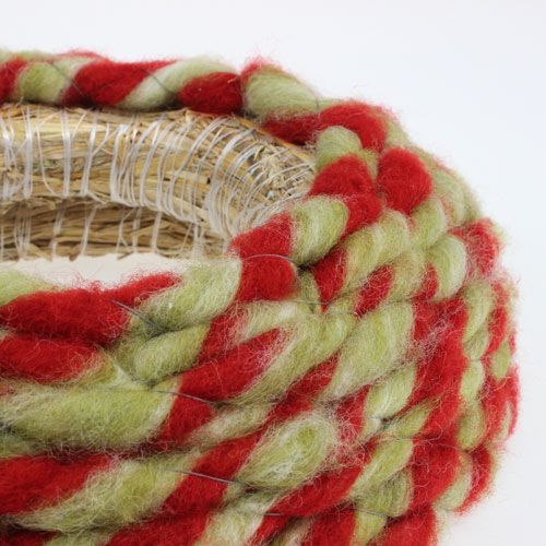Prodotto Miccia in lana 10m rosso scuro