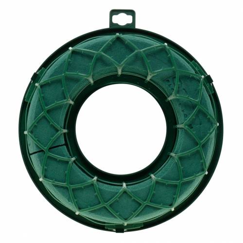 Floristik24 OASIS® IDEAL Anello Universale Ghirlanda Floreale in Schiuma Verde H4cm Ø18,5cm 5 pz