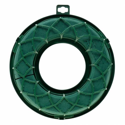 Floristik24 OASIS® IDEAL anello universale corona floreale in schiuma verde H4cm Ø18,5cm 5 pezzi