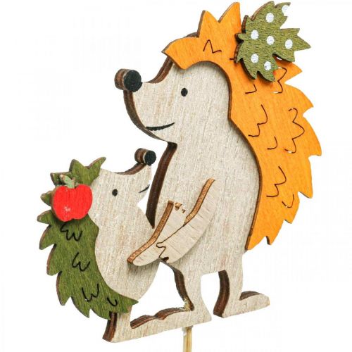 Prodotto Spina per fiori riccio con bambino decorazione autunnale in legno 8,5 cm 8 pz