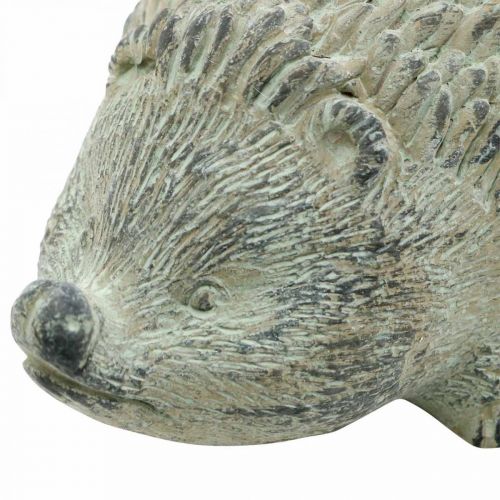Floristik24 Figura decorativa riccio 22cm decorazione del giardino autunno verde antico 20 × 12 × H10cm