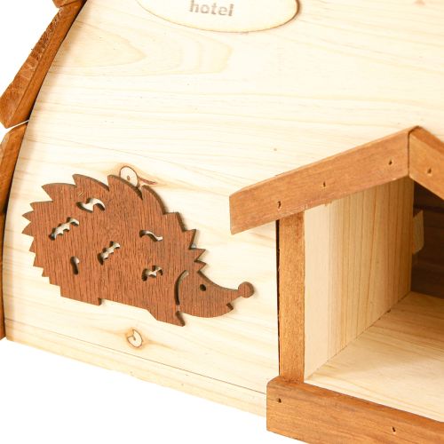 Prodotto Casa per ricci Hotel per ricci Stazione di alimentazione in legno di abete 34×18×24cm