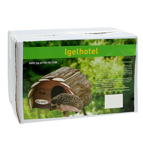 Floristik24 Hedgehog Hotel Nature 24,5 cm x 15 cm x 17 cm