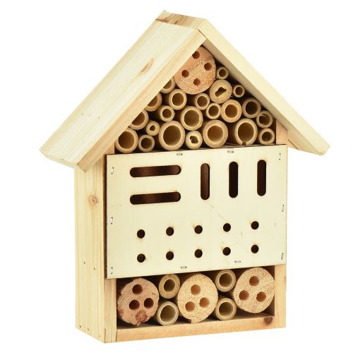 Floristik24 Casetta per insetti in legno di abete naturale H23,5 cm