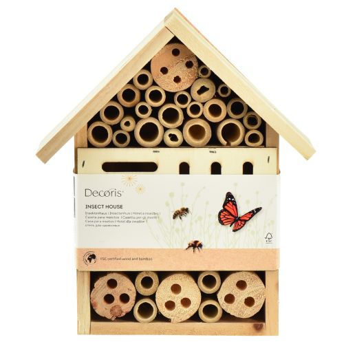Prodotto Casetta per insetti in legno di abete naturale H23,5 cm