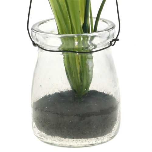Prodotto Iris lilla in vetro per sospensione H21,5cm