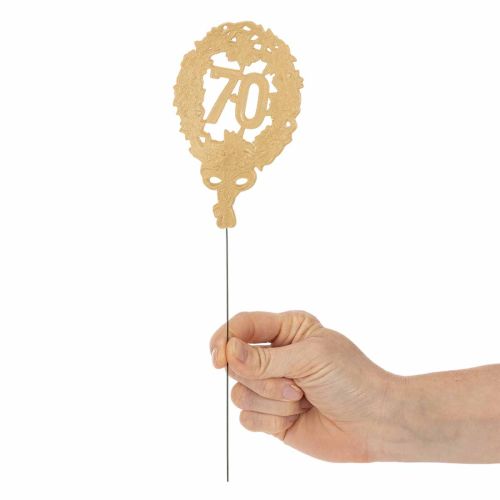 Settantesimo anniversario, 12 cm, 10 pezzi | Floristik24.it