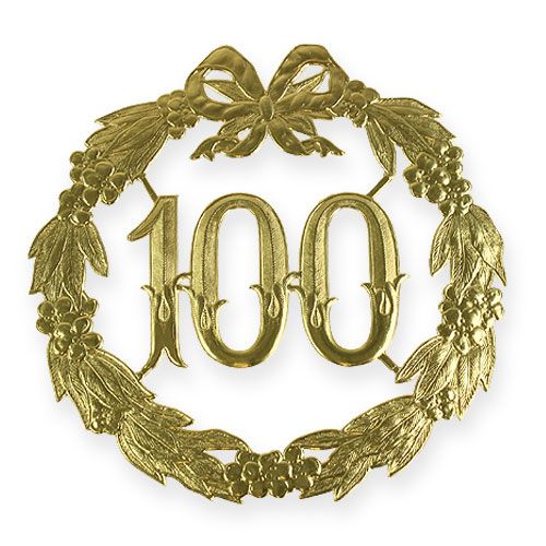 Floristik24 Numero anniversario 100 in oro