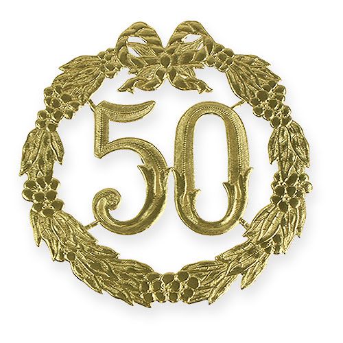 Floristik24 Anniversario numero 50 in oro