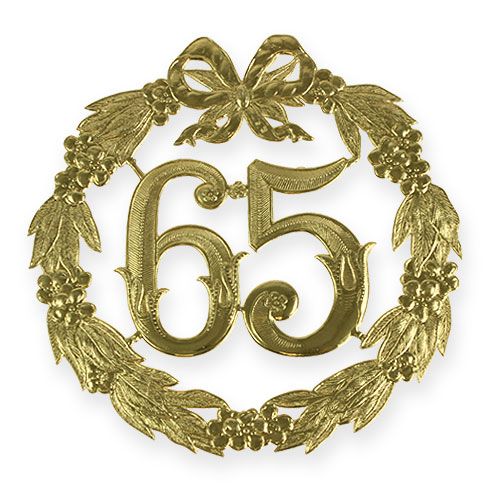 Floristik24 Anniversario numero 65 in oro