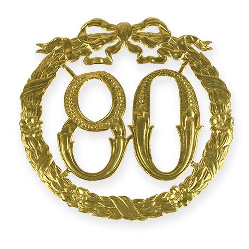 Anniversario numero 80 in oro