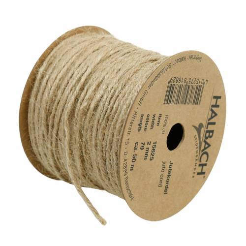 Floristik24 Cordone di iuta naturale Ø2mm 50m