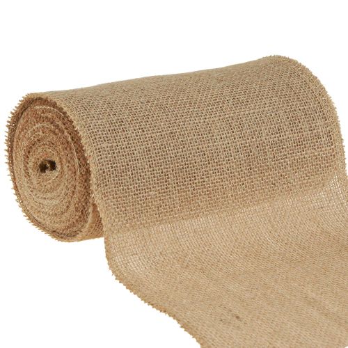 Floristik24 Nastro di iuta runner da tavolo rustico naturale nastro da tavolo di iuta 20 cm 9 m
