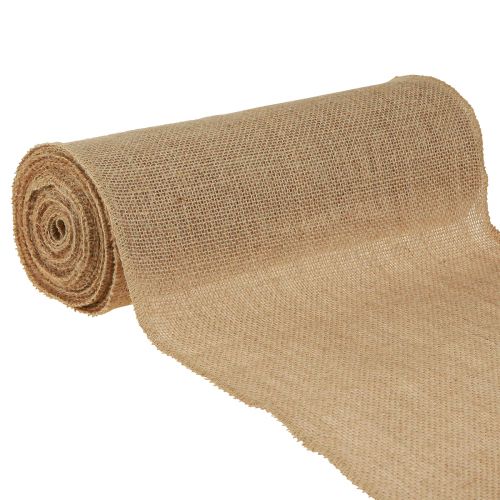 Floristik24 Nastro di iuta runner da tavolo naturale nastro da tavolo nastro di iuta 30 cm 9 m