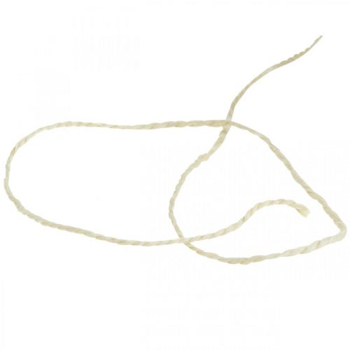 Prodotto Corda di iuta bianca, fai da te, filato decorativo naturale, corda decorativa Ø2mm L200m
