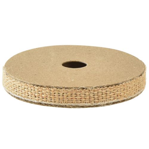 Prodotto Nastro decorativo in nastro di iuta nastro naturale in bronzo tessuto 12 mm 10 m
