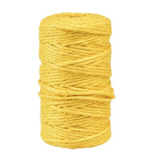 Prodotto Nastro di iuta cordoncino di iuta nastro decorativo nastro di iuta giallo Ø4mm 100m