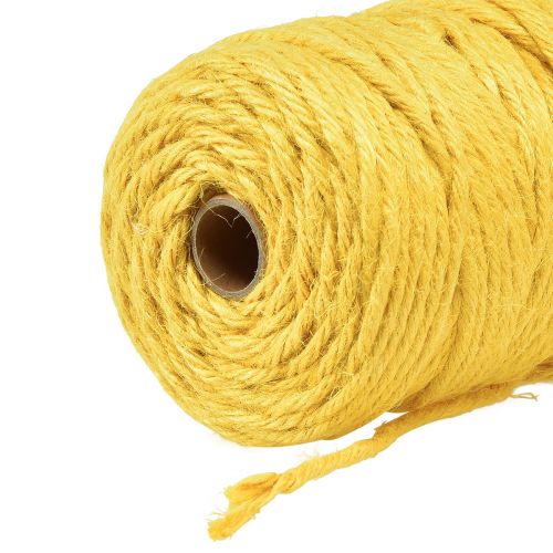 Prodotto Nastro di iuta cordoncino di iuta nastro decorativo nastro di iuta giallo Ø4mm 100m