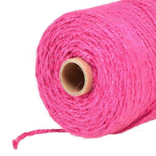 Prodotto Nastro di iuta cordoncino decorativo nastro di iuta fucsia Ø3mm 200m