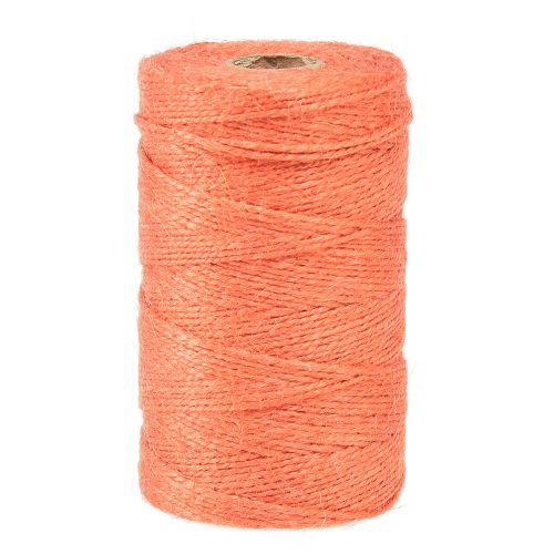 Floristik24 Nastro di iuta cordone di iuta nastro di iuta arancione Ø2mm 200m