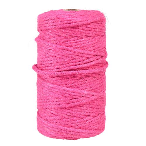 Prodotto Nastro di iuta cordone di iuta nastro decorativo di iuta fucsia Ø4mm 100m