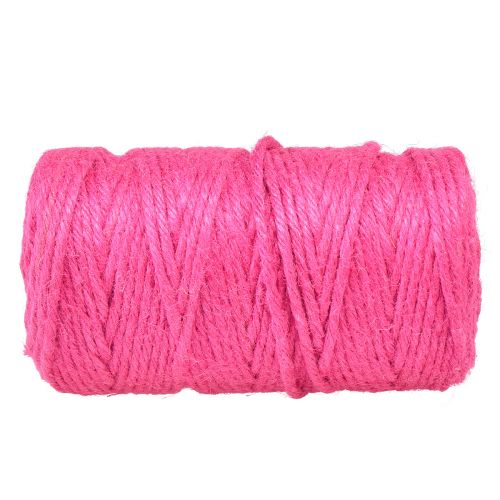 Prodotto Nastro di iuta cordone di iuta nastro decorativo di iuta fucsia Ø4mm 100m