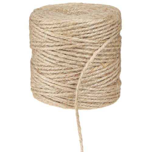 Prodotto Filato di iuta, corda di iuta, rotolo naturale da 3 mm con 100 m × 2 pezzi