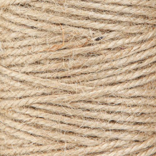 Prodotto Filato di iuta, corda di iuta, rotolo naturale da 3 mm con 100 m × 2 pezzi